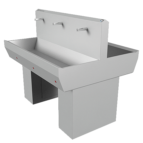 Double wash basins for maximum personal hygiene Elpress